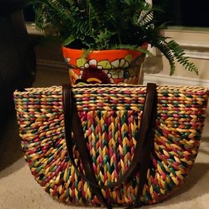 Strow tote shoulder bag